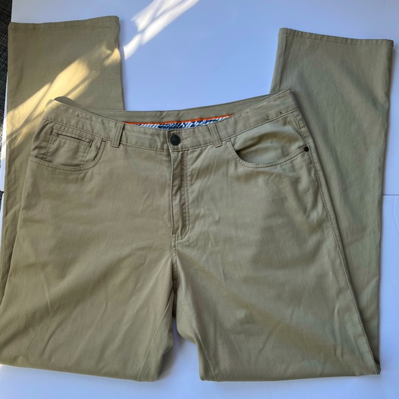 Tommy Bahama Pants 36x34 Stretch Golf Performance Casual Straight Khaki 5 Pocket - Picture 7 of 12